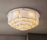 Lustre rectangulaire en verre LED doré de taille moyenne, luminaires suspendus pour la protection des yeux, pour salon intérieur, hôtel, usage décoratif