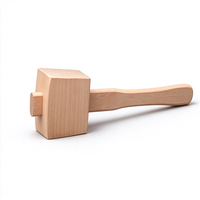 Maillet en bois de hêtre, marteau en bois massif pour le travail du cuir, maillet en bois non-marquant pour la couture du cuir, le ciselage et le poinçonnage