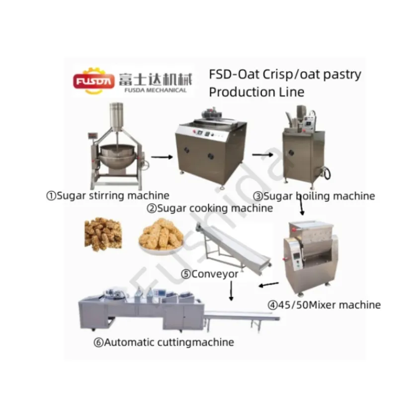 FSD-Oatmeal Snack Candy Making Production Line Oat Crispy/for Snack Factory