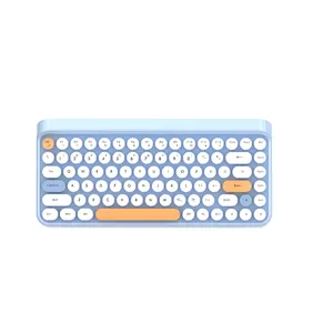 Recommend Sk-621bt Retro Keyboard With Retro Keycaps Mix-colored Computer Keyboard Bt Durable