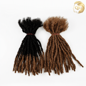 QH Extensions de dreadlocks au crochet 100% <span class=keywords><strong>cheveux</strong></span> humains, Sisterlocks 0,6 cm, 4-30 pouces, entièrement faites à la main, <span class=keywords><strong>cheveux</strong></span> brésiliens Remy, pour femmes noires <span class=keywords><strong>Rasta</strong></span> - Product Image 2