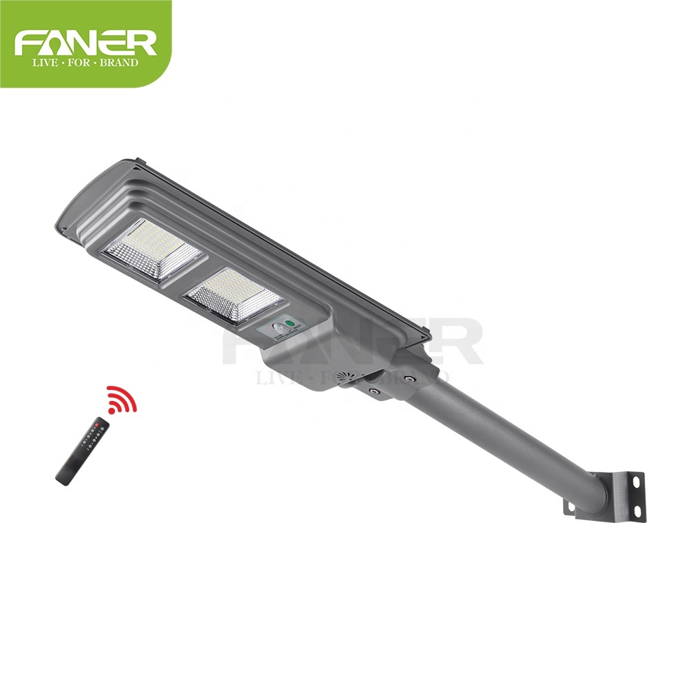 Faner полностью интегрированный Регулируемый Солнечный фонарь, частный уличный фонарь, Солнечная уличная система освещения для магистралей