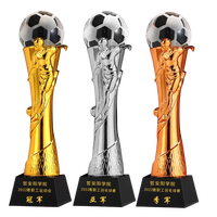 Trophée métal de grande taille personnalisé en cristal Coupe Sports Awards Trophées or football Ligue des Champions Trophée métal Coupes