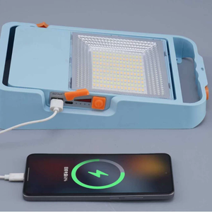 LED 6000 Mah <strong>Battery</strong> 4 Lighting Modes Waterproof Magnetic Base Portable <strong>Solar</strong> LED Working <strong>Light</strong> <strong>Solar</strong> Floodlight - Product Image 2