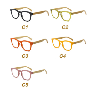 2024 Классическая оправа для очков для чтения с деревянным храмом, оптовая продажа, для чтения, унисекс, для женщин и мужчин, продвижение по службе дальнозоркости - Product Image 3