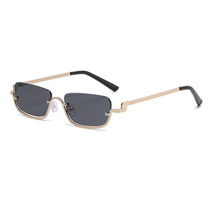 Jamie 871 Metal Sunglasses Gold Frame Square UV400 Unisex Fashion Sunshades - Product Image 1