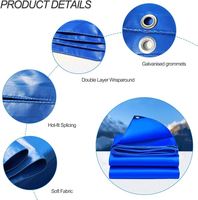 Bâche en PVC robuste et imperméable 500 GSM, bâche industrielle résistante aux déchirures pour couvertures de camions, tentes et agriculture