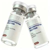 Étiquettes de flacons anti-rayures et anti-effraction personnalisées, adaptées aux flacons de laboratoire de 10 ml, autocollants d'emballage de peptides texturés et imperméables