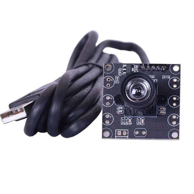 HD 1MP H65 Board 4mm Distortionless 65 Prime Lens CMOS Sensor Android Free Drive USB UVC Machine Vision PCBA Module Camera