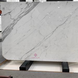 Lavabo de mano de lujo con pedestal independiente de mármol blanco Calacatta moderno <span class=keywords><strong>para</strong></span> lavabo de baño - Product Image 6