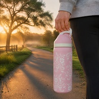 Bouteille d'eau isotherme en acier inoxydable 32 oz, maintien au froid pendant 24 heures, anti-fuite, compatible lave-vaisselle, pour les voyages, le sport et les activités de plein air