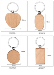 Porte-clés <span class=keywords><strong>en</strong></span> <span class=keywords><strong>bois</strong></span> vierges gravés au laser, forme rectangle, motif <span class=keywords><strong>maison</strong></span> diamant, pour personnalisation DIY, souvenir - Product Image 6