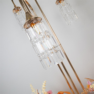 Lampe en cristal acrylique LANJO à 3 têtes, ornement de guidage en cristal, accessoires de mariage, aménagement de piste, lumières décoratives créatives - Product Image 4