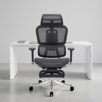 Chaise de bureau en maille durable chaise ergonomique à dossier haut en maille pour ordinateur avec métrage