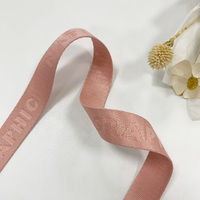 Jinsha Textile Rose Jacquard Ruban Polyester Sangle Anglais Lettre Sac à dos Bandoulière Corde suspendue