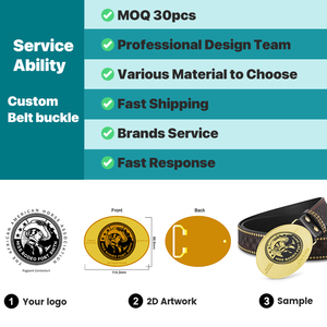 Khóa thắt lưng kim loại thời trang, thanh lịch, kiểu dáng 3D, màu bạc sáng bóng, thiết kế tối giản, dành cho giới thượng lưu. - Product Image 2