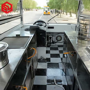 Carrito de Comida Eléctrico de 4 Ruedas para Hot Dogs, Gelato, Waffles, Tacos, Café, Helados, Camión de Comida Móvil, Remolque de Comida - Product Image 5