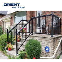 Design moderne Clôture de terrasse Terrasse Maison Pont Aluminium Escalier Balustrades Escalier Balcon Rampes Garde-corps