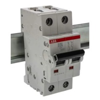 Neuf Disjoncteur de sécurité bipolaire ABB S202 D25 25A Collection S200 avec engrenage stable pour les marchés et les systèmes d'alimentation industriels