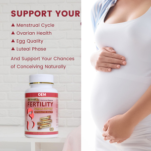 OEM/ODM Natural Max Strength Supplément de fertilité pour femmes Soutient la conception de la santé reproductive Aide le supplément de santé - Product Image 3
