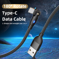 Câble de données de charge rapide 3A | USB vers Type-C & Micro & IProduct 180 câble de données de téléphone en forme de L a vers C/L/M 0.5m 1m 2m