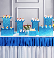 Support de buffet pliable en acrylique pour desserts et gâteaux, idéal pour la restauration, les hôtels, les restaurants et les mariages