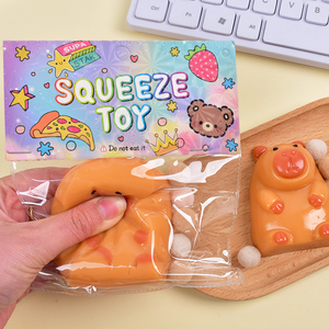 NUEVO Juguete Antiestrés de la Serie Capibara - Suave y Pegajoso, Regalo para Adolescentes y Adultos, Herramienta Terapéutica de Bolsillo - Product Image 1