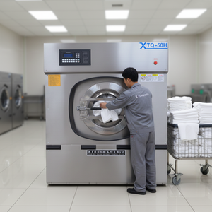 Laveuse-sécheuse de <span class=keywords><strong>linge</strong></span> d'hôtel électrique classique, neuve, pour tapis et textiles - Product Image 3