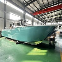 Bateau de pêche en aluminium à double coque entièrement soudé de 8,8 m (29 pieds) avec console centrale à vendre