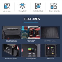 LICITTI NEW GEN - Caja de Baterías LiFePO4 de 3000W, 4000W, 5000W con Inversor Solar de 12V, 24V, 48V de Alta Capacidad