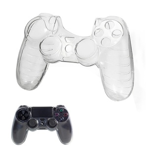 Casing Pelindung Pengganti Jernih Sampul Pelindung Kulit Kerangka Kristal untuk PlayStation4 DualShock 4 Controller