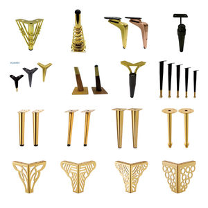 Pied de meuble en métal, nouveau Style contemporain, en laiton Antique, or, canapé, armoire en fer, pieds dorés chromés, pieds de Table triangulaire - Product Image 2