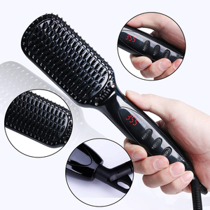 Hot Bedazzled Travel Edge Control Hair Steamer <strong>Brush</strong> Hair Straightener Travel Edge Control Hair <strong>Brush</strong> - Product Image 1