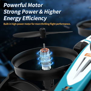 รถแข่ง SJY-K300 MAX RC บังคับวิทยุ 2.4G ใช้ได้ทั้งบนบกและในอากาศ ของเล่นโดรนควอดคอปเตอร์บังคับวิทยุ ดีไซน์ 2-in-1 หมุนได้ 360 องศา °   ของเล่นกลิ้งได้ - Product Image 5