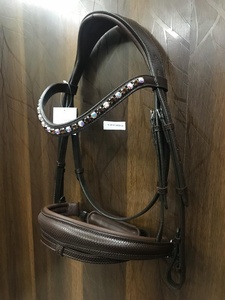 Bride équitation en cuir réglable, de haute qualité, pour bouclage cheval - Product Image 4