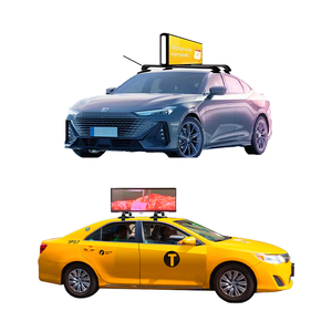 Écran LED P5 pour voiture, affichage publicitaire double face sur vitre de taxi, 4G WIFI, écran LED P5 supérieur - Product Image 1