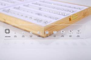 Алмазный Набор для селектора с индивидуальным дизайном колец для изучения форм и размеров для муассанитовых ювелирных изделий с бриллиантами - Product Image 6