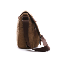 ZUOLUNDUO Sac Messager pour Ordinateur Portable Couleur Unie, Sac à Bandoulière en Toile pour Homme