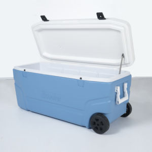 Glacière à roulettes Ecooler ZM120A 120L/114QT en PE, isotherme, étanche, pour intérieur/extérieur, marine, camping, chasse, plage, aliments - Product Image 2