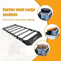 Panier de toit pour voiture, porte-bagages de toit, porte-bagages de toit avec extension, noir, pour Toyota LC250 Prado