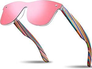 Lunettes de soleil en <span class=keywords><strong>bambou</strong></span> en bois de zèbre faites à la main polarisées pour hommes et femmes lunettes de soleil en bois S5029 - Product Image 6