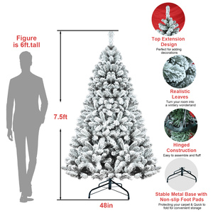 Fast Delivery Detachable Artificial <b>Christmas</b> <b>Trees</b> Flocked Artificial <b>Christmas</b> <b>Tree</b> for Holiday Decoration - Product Image 5