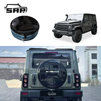 Shamo Auto Parts Housse de roue de secours en ABS noir brillant imperméable, protection de roue pour BAW 212 4x4 SUV tout-terrain, accessoires