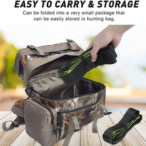 Escalera de cuerda de nylon de 3 peldaños con bucle único, ayuda para trepar, equipo de acceso para plataformas elevadas, equipo para camping y senderismo al aire libre - Product Image 6