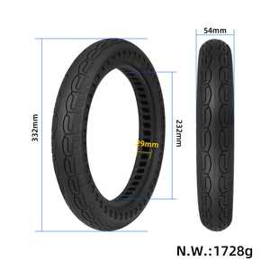 14*2.125 1 4 Inch Honeycomb Solid Tire Single Row Hole Inner Stripe Puncture-Proof Tire for Electric <b>Bicycle</b> & Motorcycle - Product Image 2