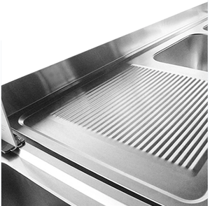 Fregadero de doble tazón comercial industrial popular VICTORY KITCHEN con escurridor para otros suministros de hotel y restaurante - Product Image 6