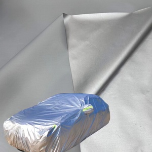 Export Price 180t Poly Taffeta Fabric 100% 190t <strong>Polyester</strong> Natural Silver Coating Taffeta Fabric for Car Cover - Product Image 2