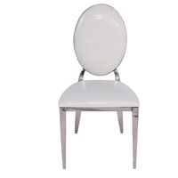 Silla de acero inoxidable al por mayor para salón de bodas, fabricante OEM