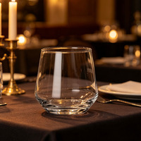 Premium 350 ml Kurşunsuz Kristal Ayaksız Şarap Kadehi Modern Şarap Bardağı Toptan Düğün Parti Etkinlikleri İçin