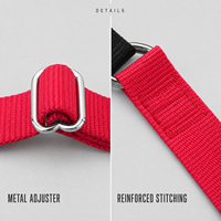 Harnais anti-traction OKPET pour chien, à clip frontal, type martingale, réglable, en nylon respirant, pour la promenade